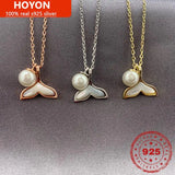 S925 Silver Pearl Pendant Necklace For Women