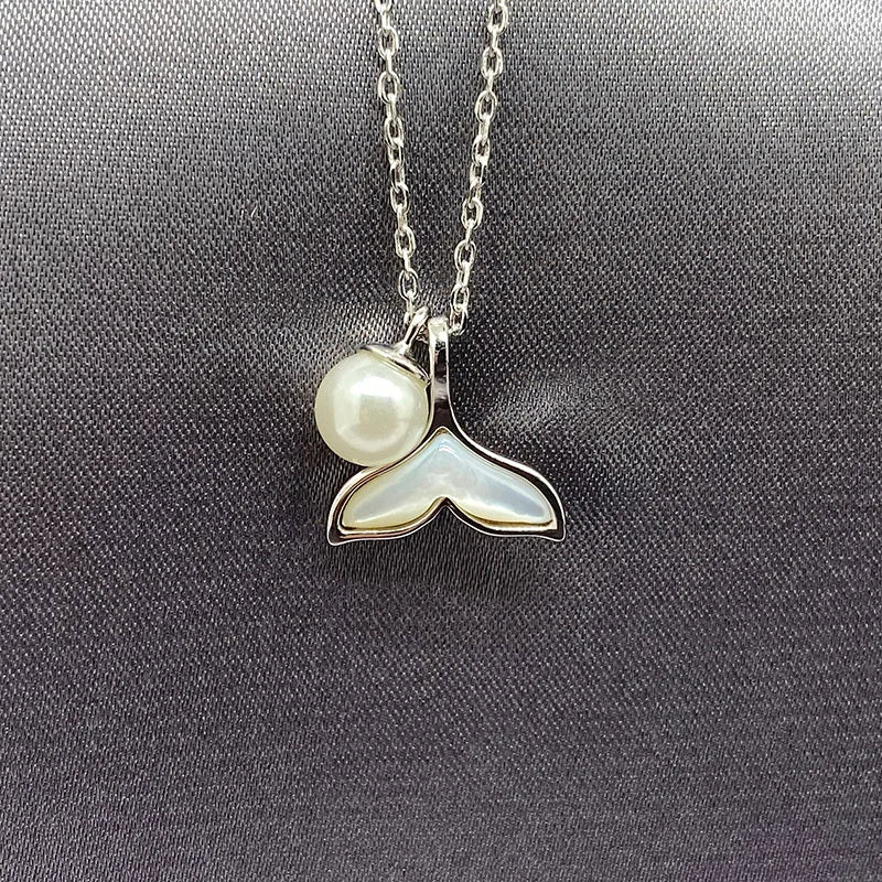 S925 Silver Pearl Pendant Necklace For Women