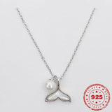 S925 Silver Pearl Pendant Necklace For Women