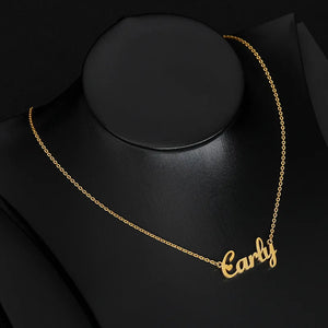 Personalized Name Titanium Steel Necklace for Girlfriend Gift