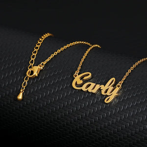 Personalized Name Titanium Steel Necklace for Girlfriend Gift