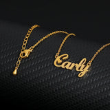 Personalized Name Titanium Steel Necklace for Girlfriend Gift