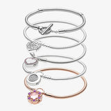 925 Sterling Silver 3mm Snake Chain Bangles Men Women DIY Gift