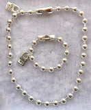 Stainless Steel Silver Bead Necklace - Perfect Gift for Women