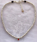 HSC Spanish Uno Small Crystal Beaded Necklace Bracelet Set