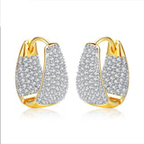 HUAMI 18k Plated Earrings Bridal Jewelry for Women Wedding