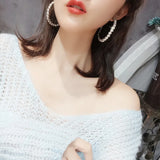 Exaggeration Stud Earrings for Women Jewelry Zircon Ins Hot Temperament Earrings