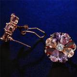 HUAMI Jewelry Cubic Zircon Stud Earrings for Women