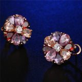 HUAMI Jewelry Cubic Zircon Stud Earrings for Women