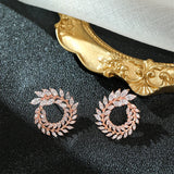 HUAMI Leaf Earrings Wedding Party Jewelry