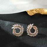 HUAMI Leaf Earrings Wedding Party Jewelry