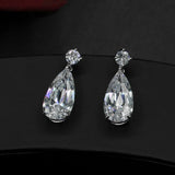 HUAMI Water Droplets Shape Earrings Dangle Drop for Women