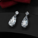 HUAMI Water Droplets Shape Earrings Dangle Drop for Women