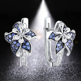 HUAMI Flower Fairy Stud Earrings for Women French Classic Jewelry Brincos Femini