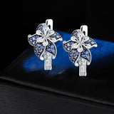 HUAMI Flower Fairy Stud Earrings for Women French Classic Jewelry Brincos Femini