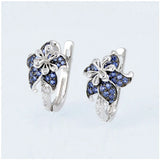 HUAMI Flower Fairy Stud Earrings for Women French Classic Jewelry Brincos Femini