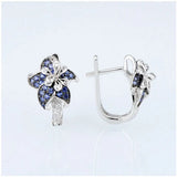 HUAMI Flower Fairy Stud Earrings for Women French Classic Jewelry Brincos Femini