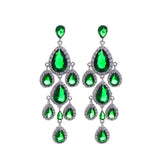 HUAMI Long Water Drop Earrings Multicolor Christmas Style Jewelry