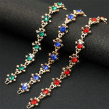 HUAMI Lucky Sun Flower Bracelet Zircon Christmas Gift Women