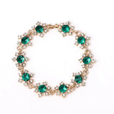 HUAMI Lucky Sun Flower Bracelet Zircon Christmas Gift Women