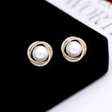 HUAMI Natural Pearl Earrings Tassel Women Fine Jewelry Two Wear Silver Needle