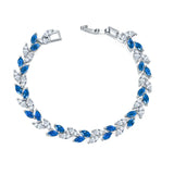 HUAMI Rose Bangles Colorful Crystal for Women Jewelry Pulseiras