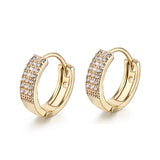 HUAMI Rose Silver Geometric Earrings for Women