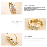 HUAMI Rose Silver Geometric Earrings for Women