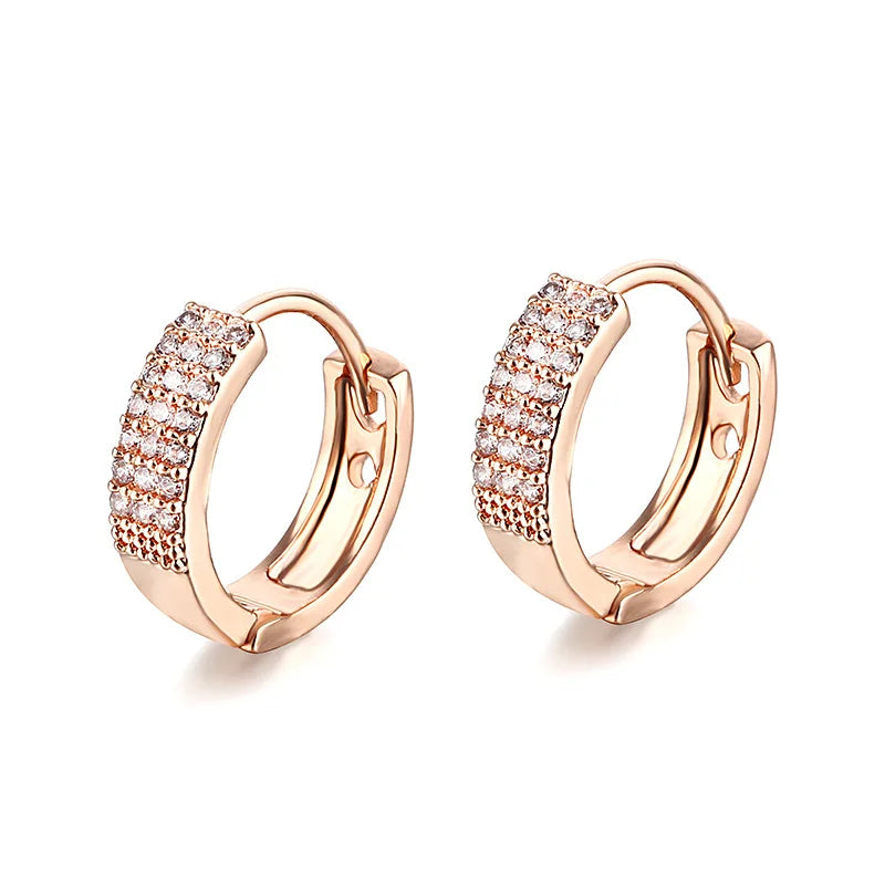HUAMI Rose Silver Geometric Earrings for Women