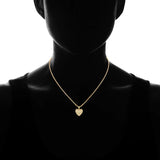 HUAMI Heart Pendant Necklace Sweet Zircon Collier Femme Wedding Party