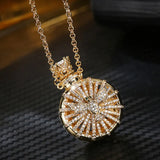 HUAMI Necklace Pendant Perfume Bottle Silver Bead Chain Sweater Jewelry