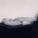 HUAMI Women's Silver CZ Wedding Rings Charming Party Jewelry