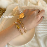 Baroque Pearls Chain Bracelet for Women Girl Party Jewelry