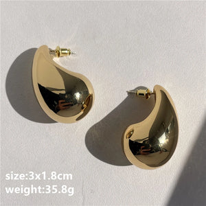 Chunky Large Big Water Drop Earrings for Women Girls