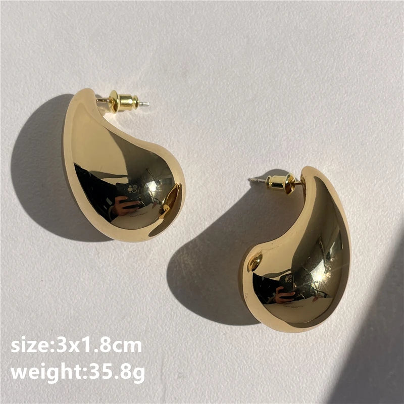 Chunky Large Big Water Drop Earrings for Women Girls