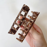 Acetate Square Hair Clips for Women