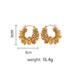 Multi-layer Twist Rhinestone Metal Ear Buckle for Women