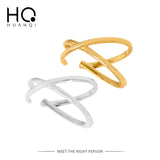 Punk Geometric Cross Irregular Metal Ear clip Earrings for Women Girl