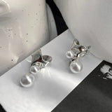 Rhinestone Pearl Metal Ear Bone Clip Y2K Punk Party Charm Jewelry