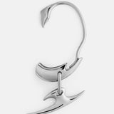 Rhinestone Pearl Metal Ear Bone Clip Y2K Punk Party Charm Jewelry