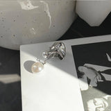 Rhinestone Pearl Metal Ear Bone Clip Y2K Punk Party Charm Jewelry