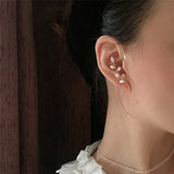 Freshwater Pearl Leaves Ear Bone Clip Ear Hook Earring