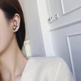 Freshwater Pearl Leaves Ear Bone Clip Ear Hook Earring