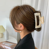 Geometric Tortoiseshell Leopard Hair Clip Claw for Women