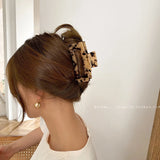Geometric Tortoiseshell Leopard Hair Clip Claw for Women