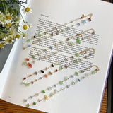 Colorful Acrylic Clear Stones Choker Necklace for Women