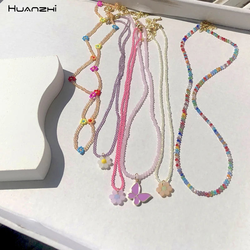 Acrylic Butterfly Necklace for Women Party Jewellery
