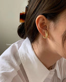 Double Layer Metal Ear Bone Clip Earrings