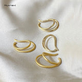 Double Layer Metal Ear Bone Clip Earrings