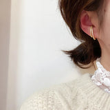 Double Layer Metal Ear Bone Clip Earrings